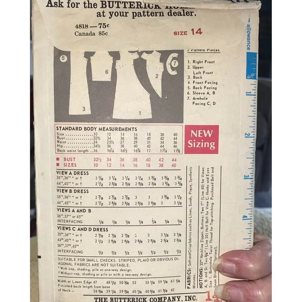 Butterick vintage 1968